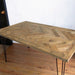 KOZAIダイニングテーブル ヘリンボーンW1400 古材 ・ブルックリンスタイル - FuuHome